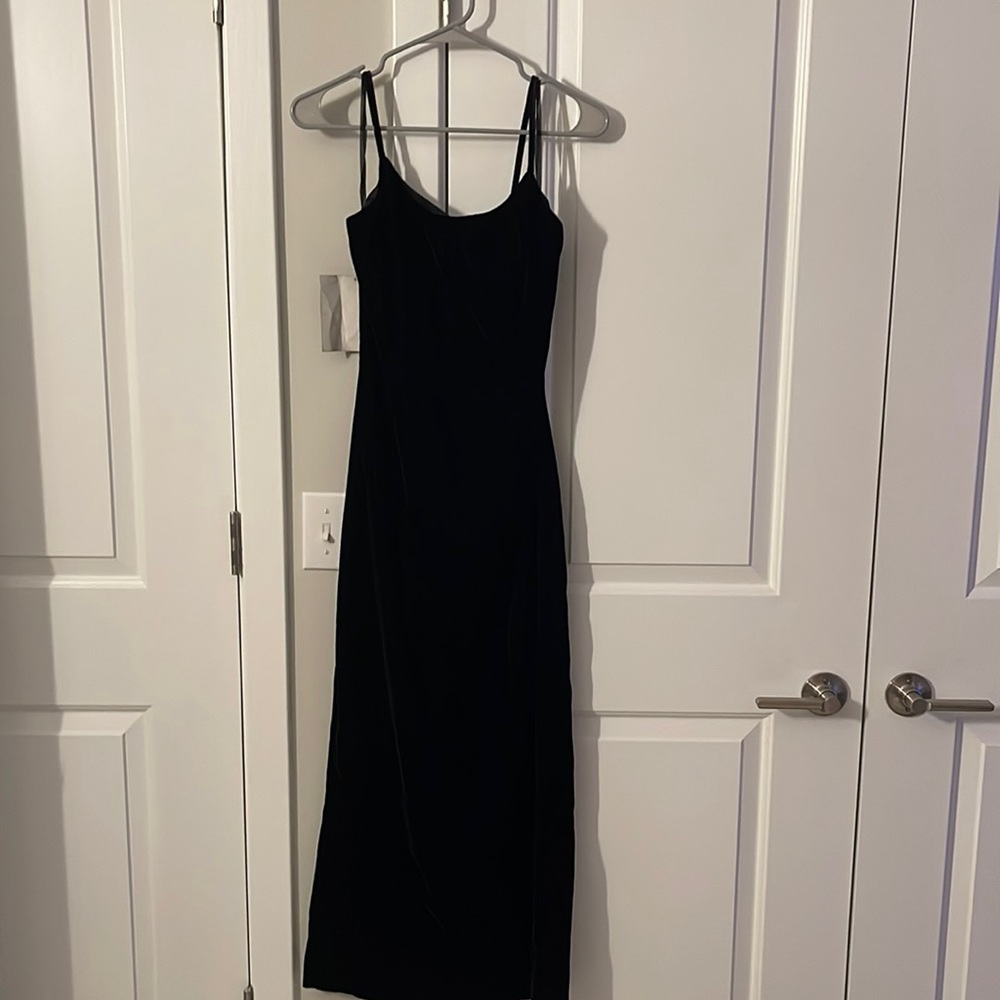 Black Velvet dress long